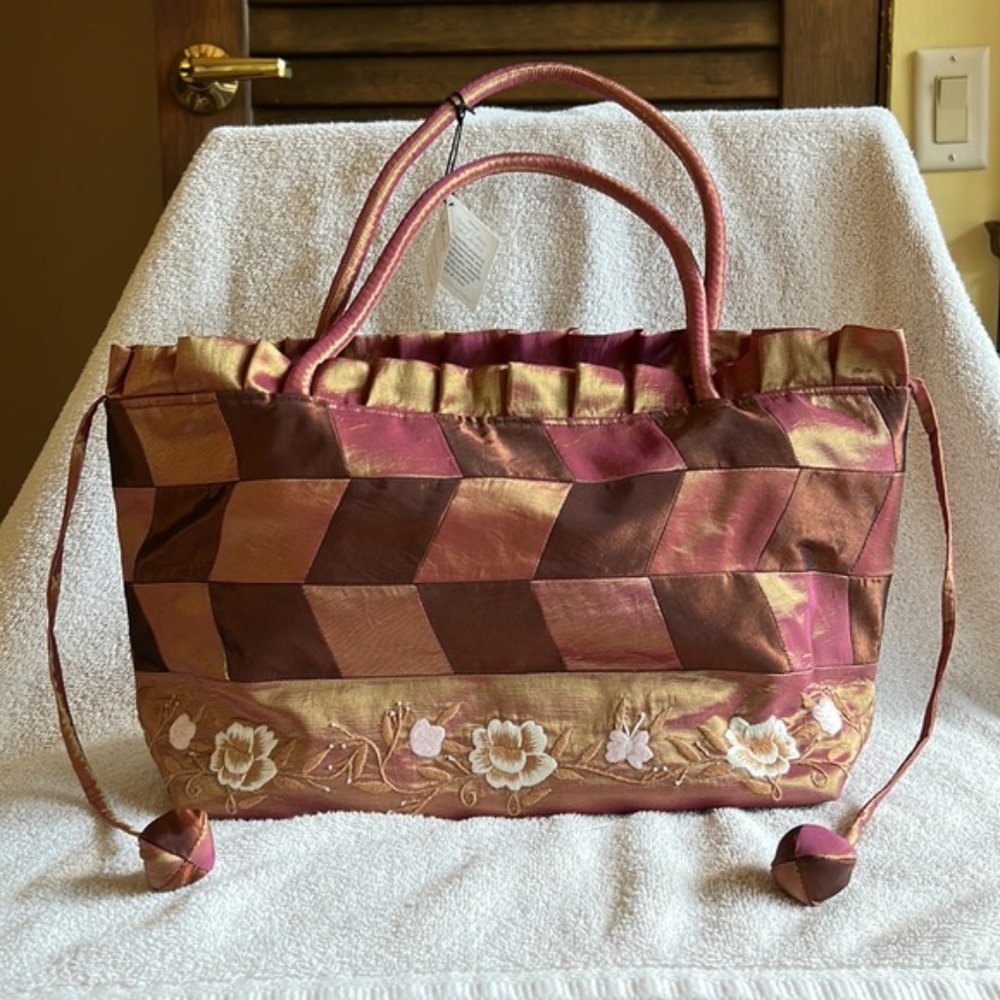 Iridescent Patchwork Shoulder Bag